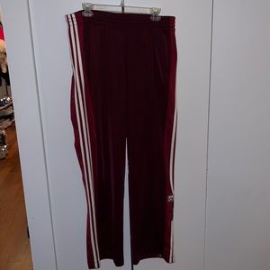 Dark Red track pants Adidas size L